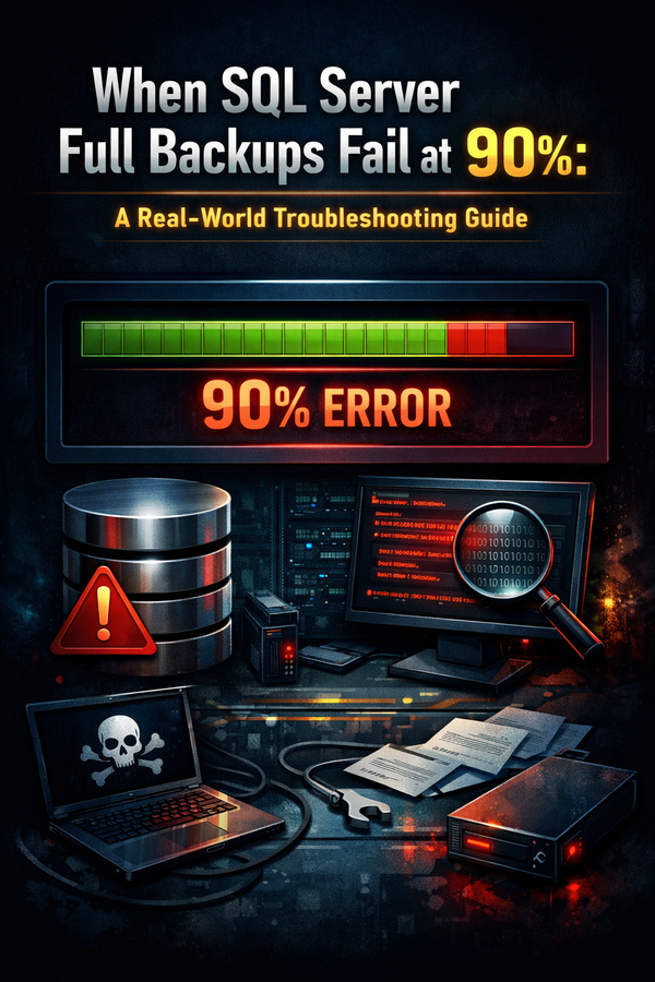 When SQL Server Full Backups Fail with no clear error in Agent job history